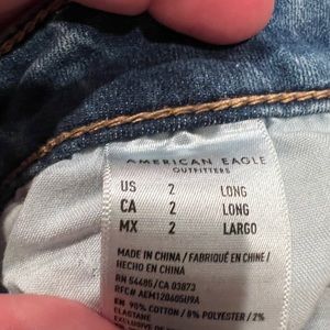 American Eagle cut jeans long sixe 2